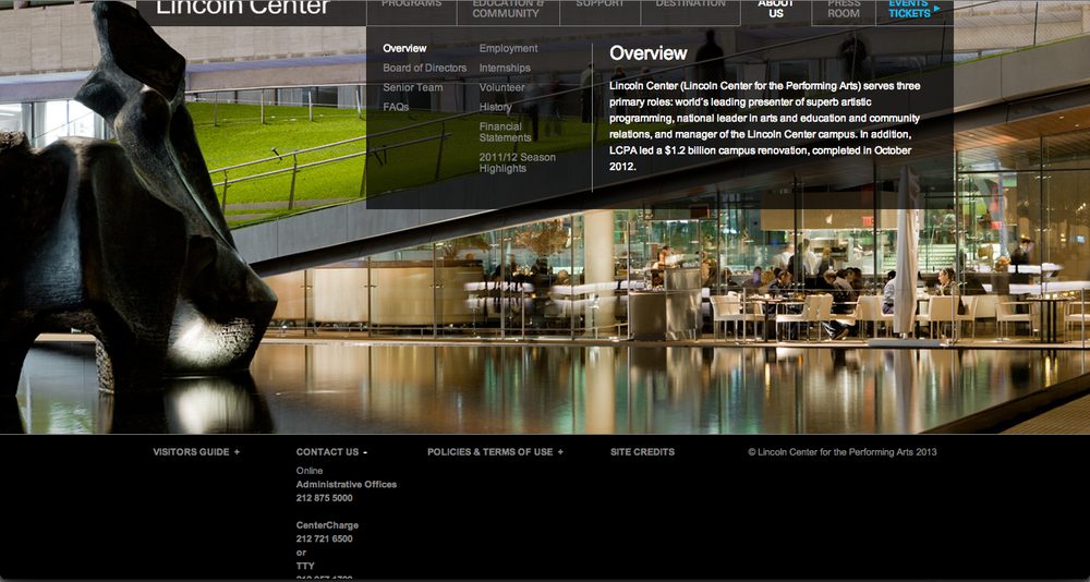 About Lincoln Center — LC-Contact-Us